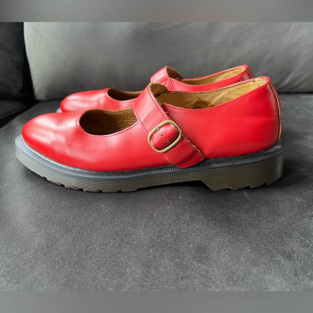 Dr. Martens Indica Red Smooth Shoe